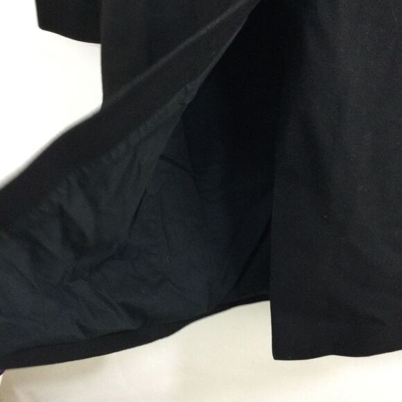 Cos Womens Wool Cashmere Overcoat Coat Jacket Side Slit Pockets Black Size 2 - Picture 9 of 14